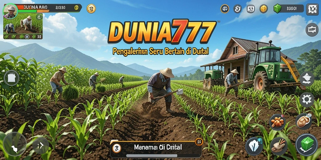 Screenshot DUNIA777 menunjukkan pemandangan ladang yang subur dan indah.