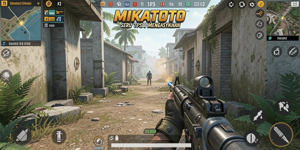 Gameplay seru MIKATOTO dengan aksi tembak-menembak yang mengesankan.