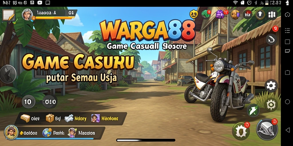 Tangkapan layar gameplay seru dari WARGA88 yang penuh warna.